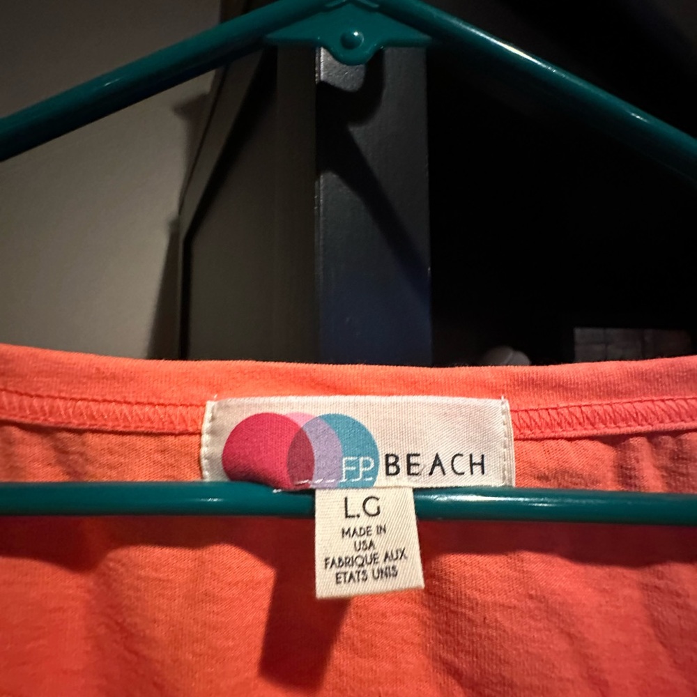 FP Beach Coral Top size large